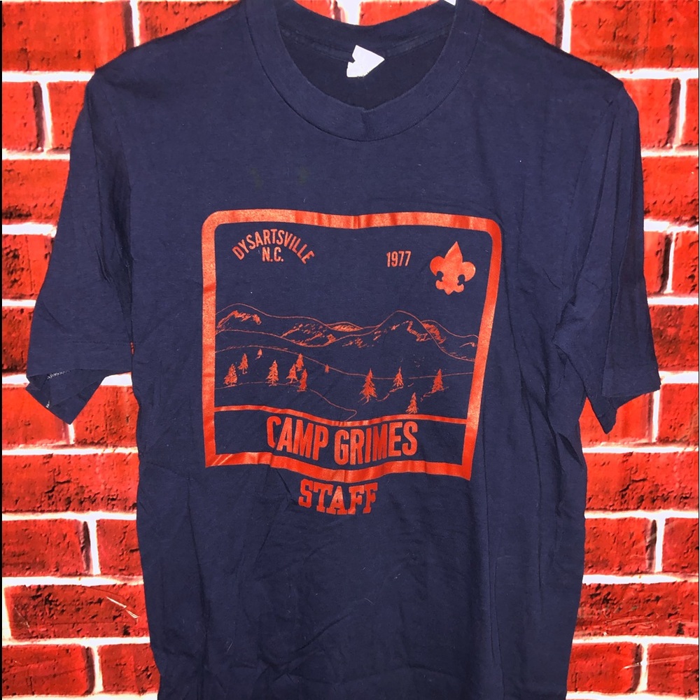 Authentic Vintage Camp Grimes Staff ‘77 t-shirt